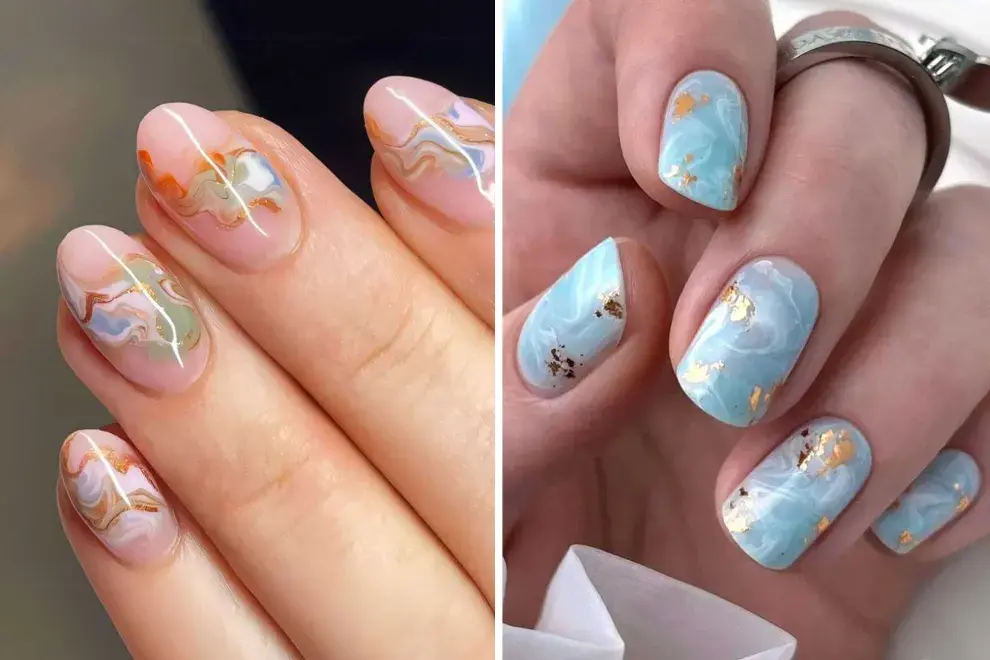 Las uñas mármol son el hit de la temporada