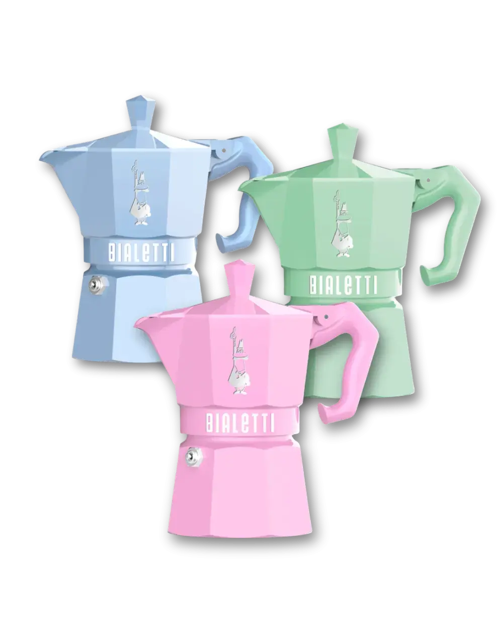 Moka cafeteras de colores