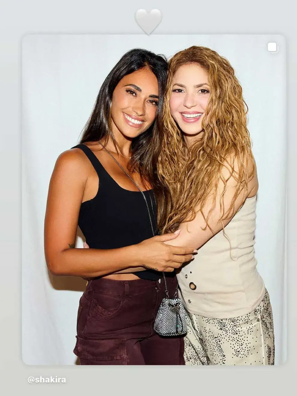 Antonela Roccuzzo y Shakira juntas en su recital de Miami 