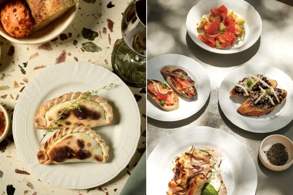 Platos en una mesa de Aire Libre