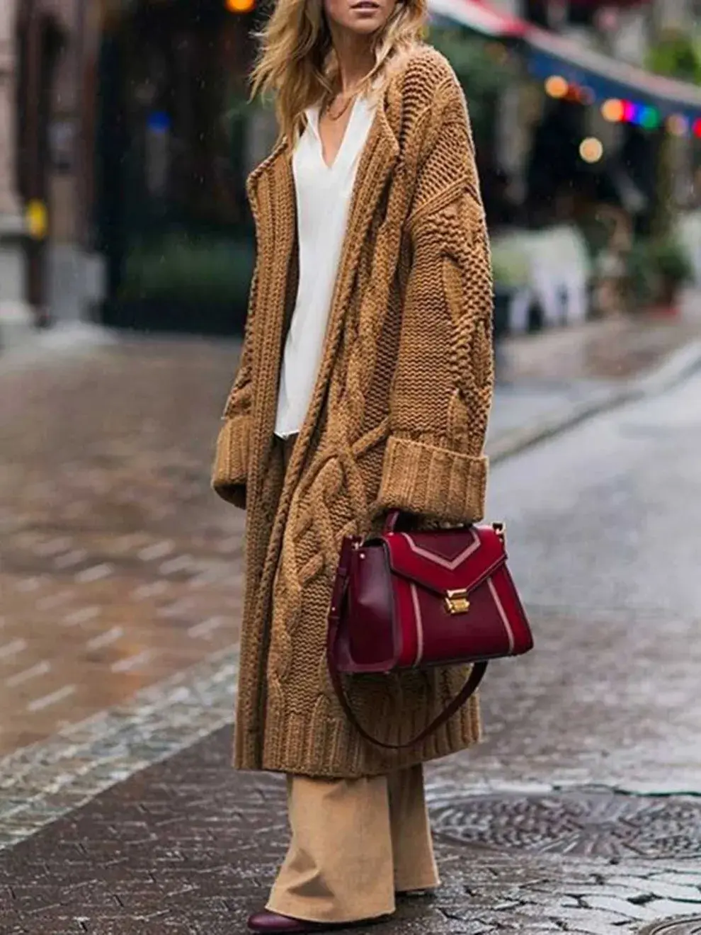 Los sacos de lana son un must have de la temporada 2025