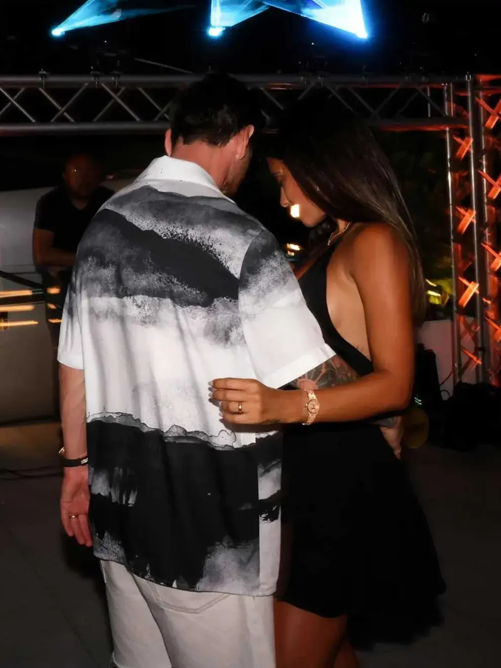 Lionel Messi y Antonela Roccuzo en el festejo de cumpleaños del Capitán de la Selección