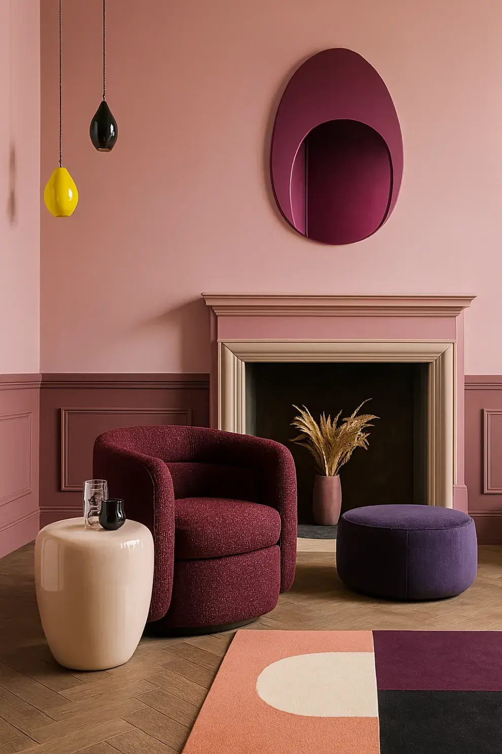 Habitación rosa con propósito