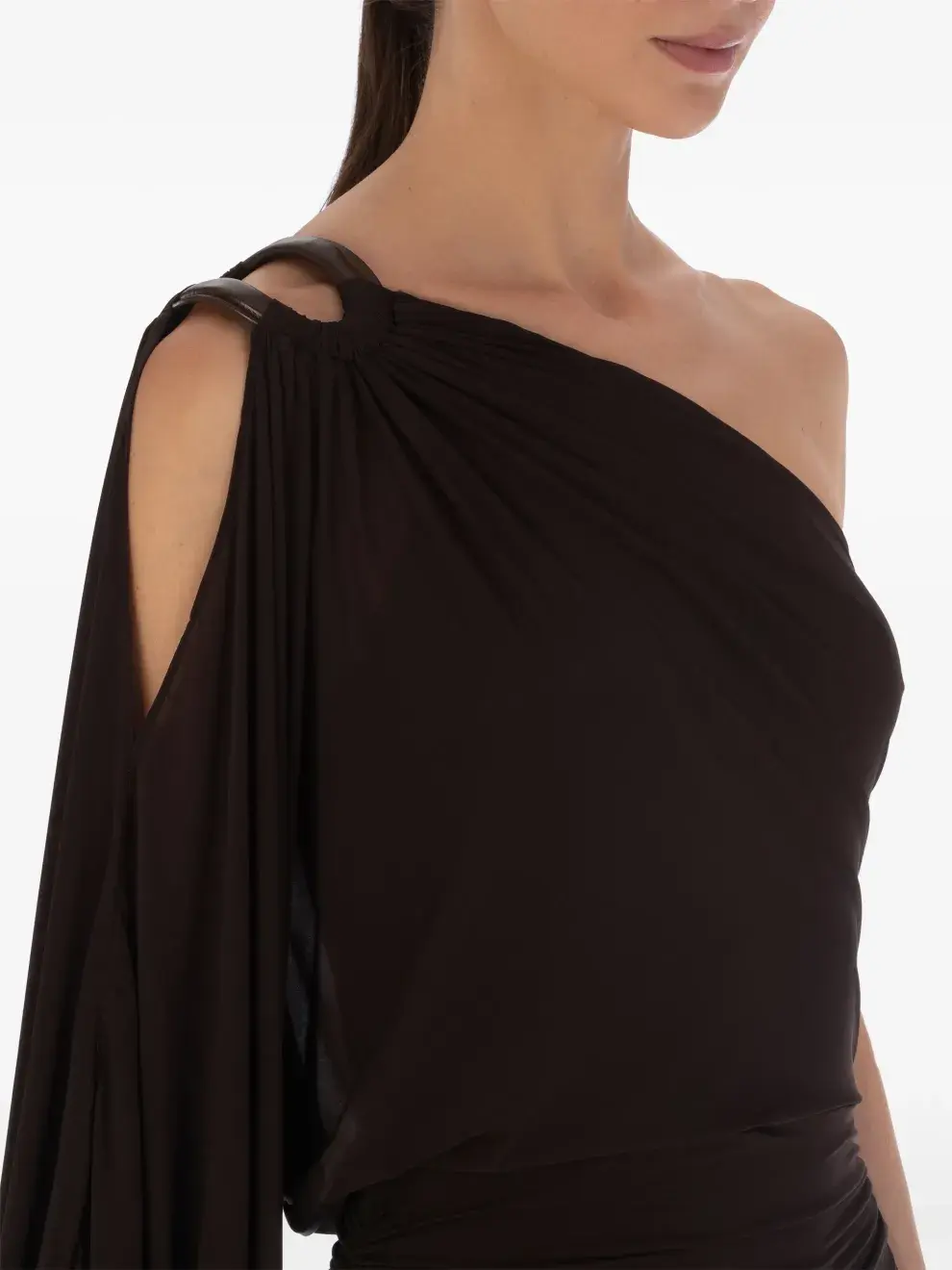 El vestido Farah de Silvia Tcherassi que lució Antonela Roccuzzo.
