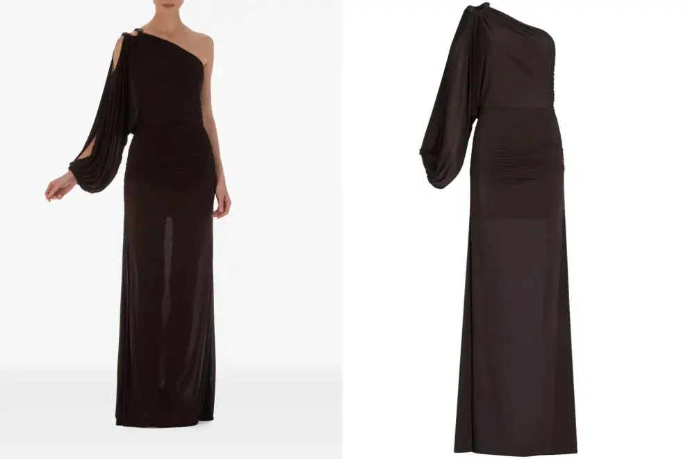 El vestido Farah de Silvia Tcherassi que lució Antonela Roccuzzo.