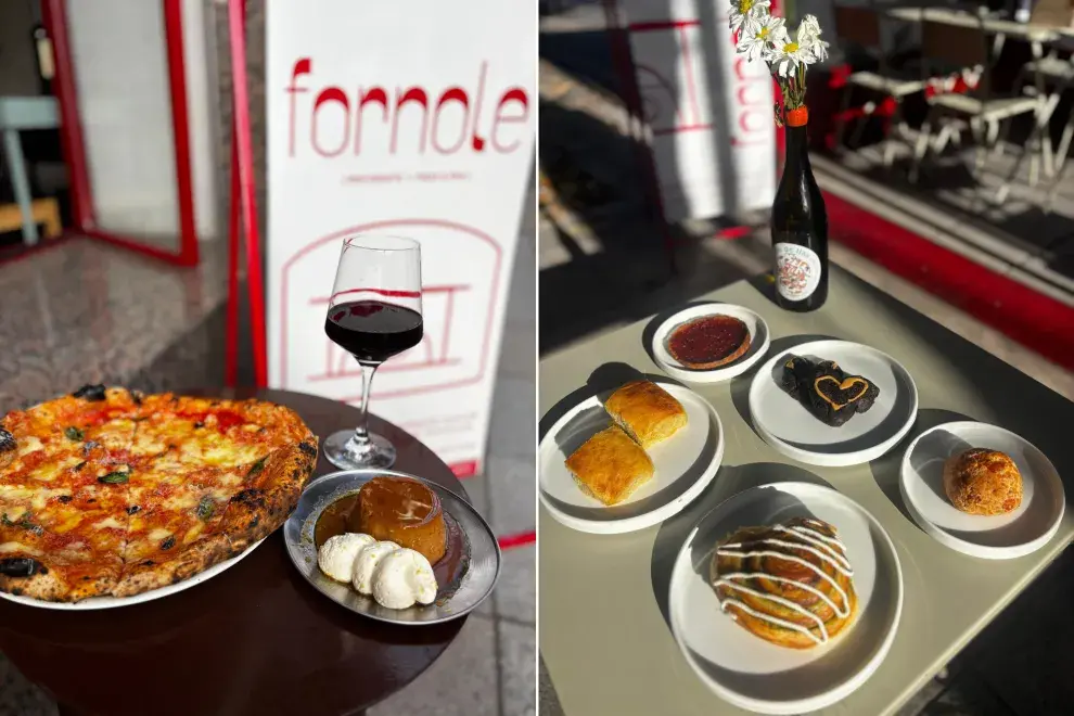 Caja Fornole y menú de pizza y vino