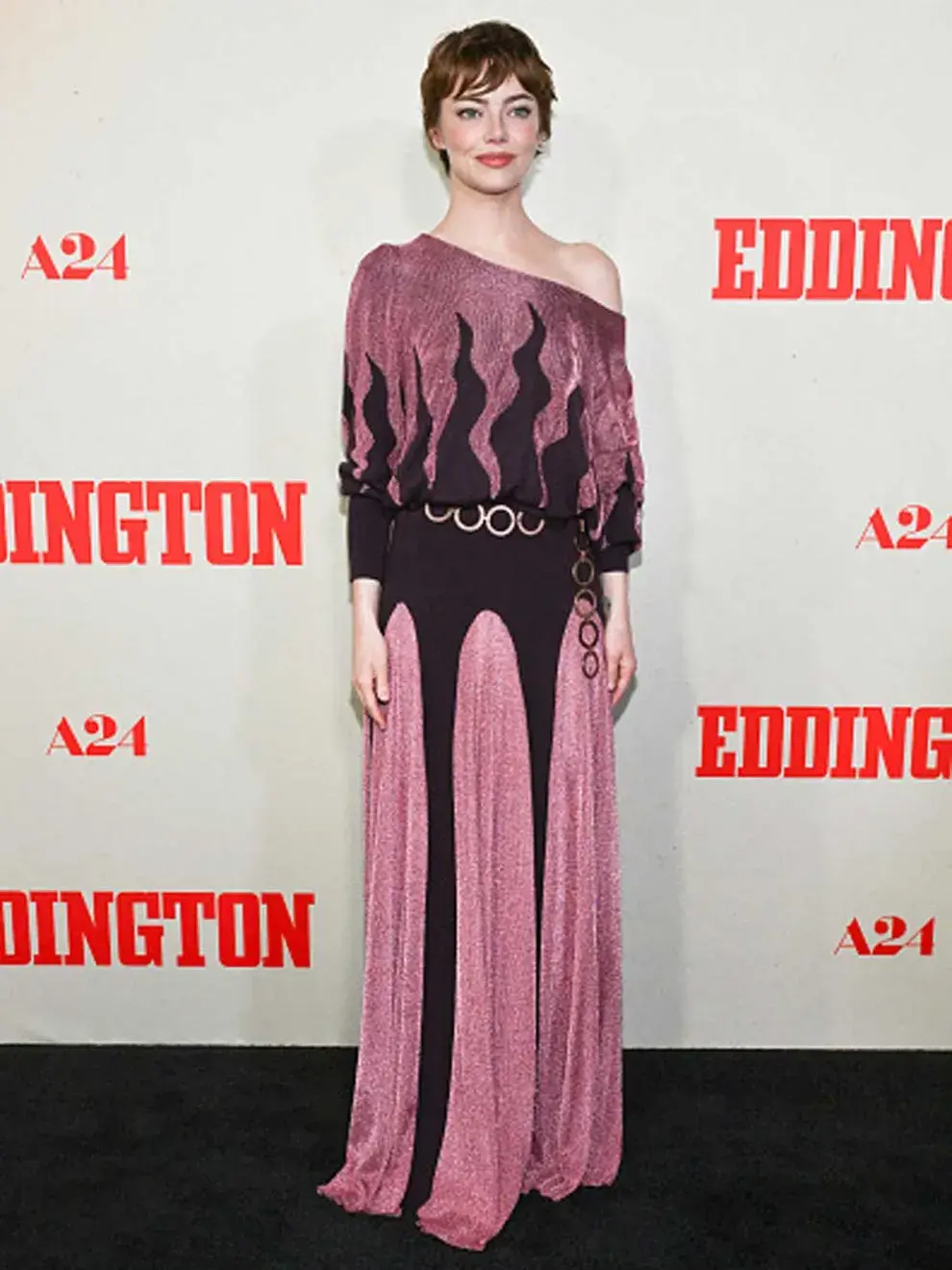 Emma Stone con un diseño de Louis Vuitton