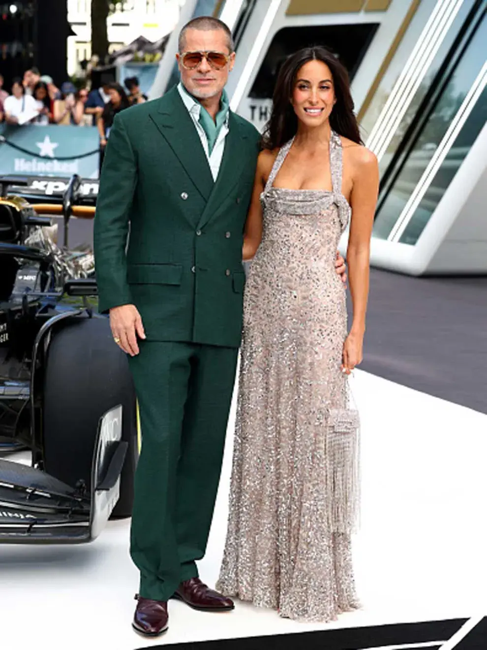 Brad Pitt y su novia, Inés de Ramón presentes en la red carpet de la premiere de F1 en Europa