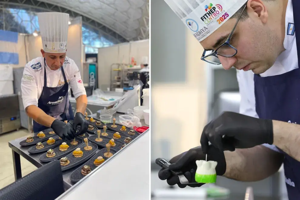 Los expertos argentinos, además de llevar recetas increíbles, se esmeraron en las presentaciones e hicieron obras de arte.