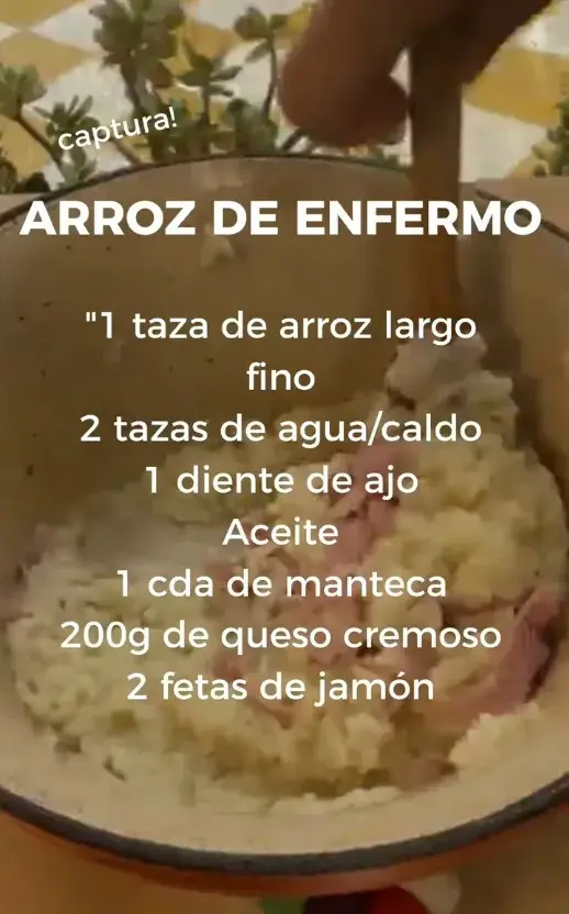 Los ingredientes de la receta del arroz de Paulina Cocina.