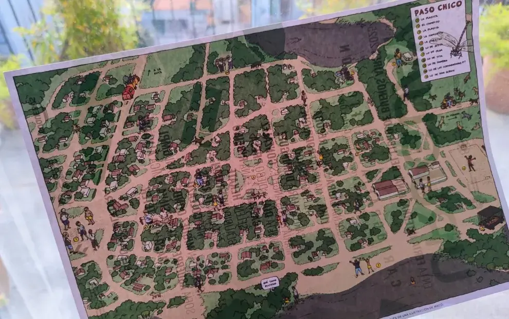 Mapa de El pueblo de Paso chico