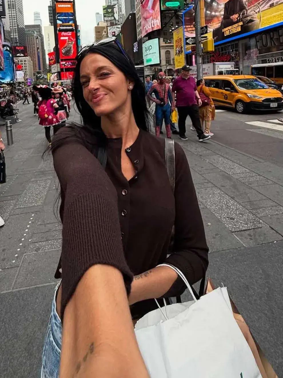El estilismo de Oriana Sabatini para sus días en Nueva York
