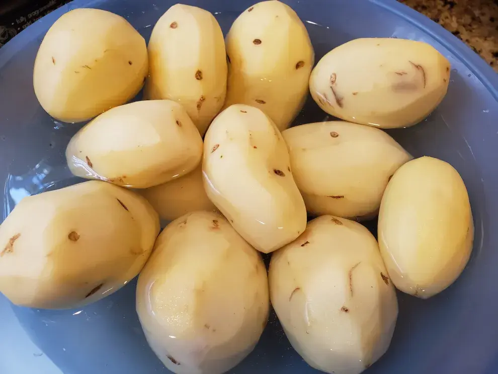 imagen de papas peladas