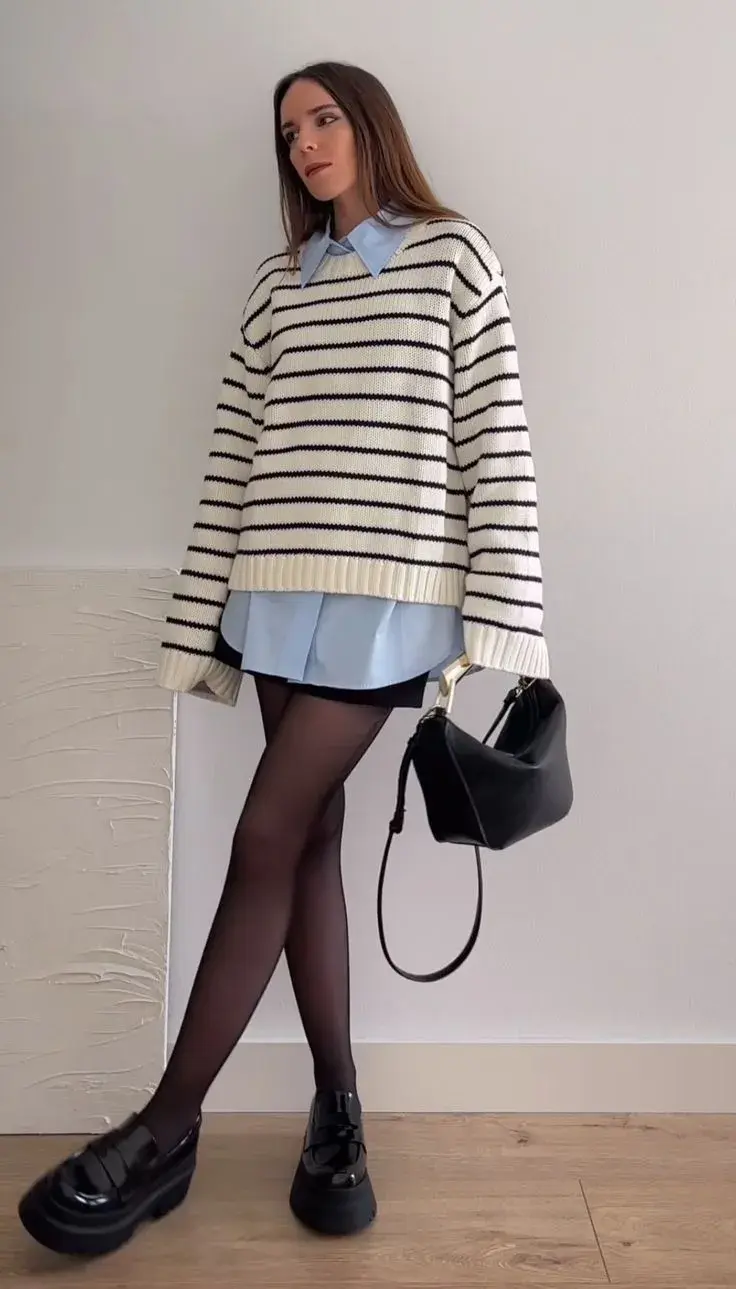 sweater y falda