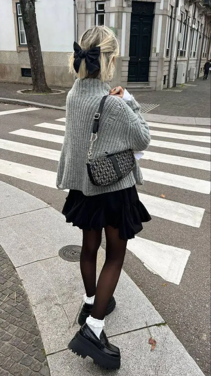 sweater y falda