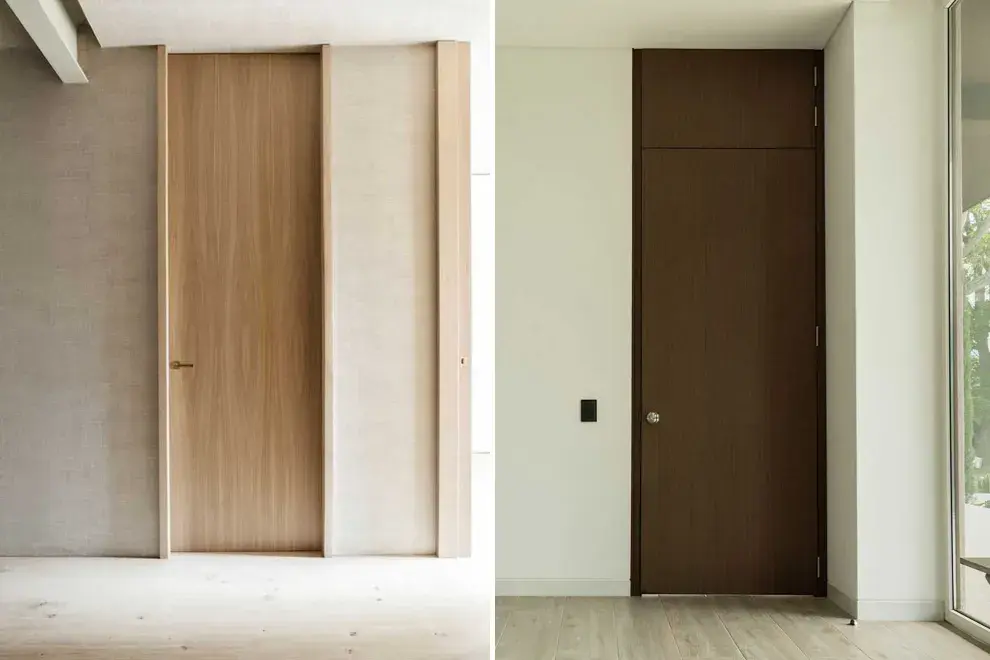 Las puertas sin marco generan amplitus en el ambiente