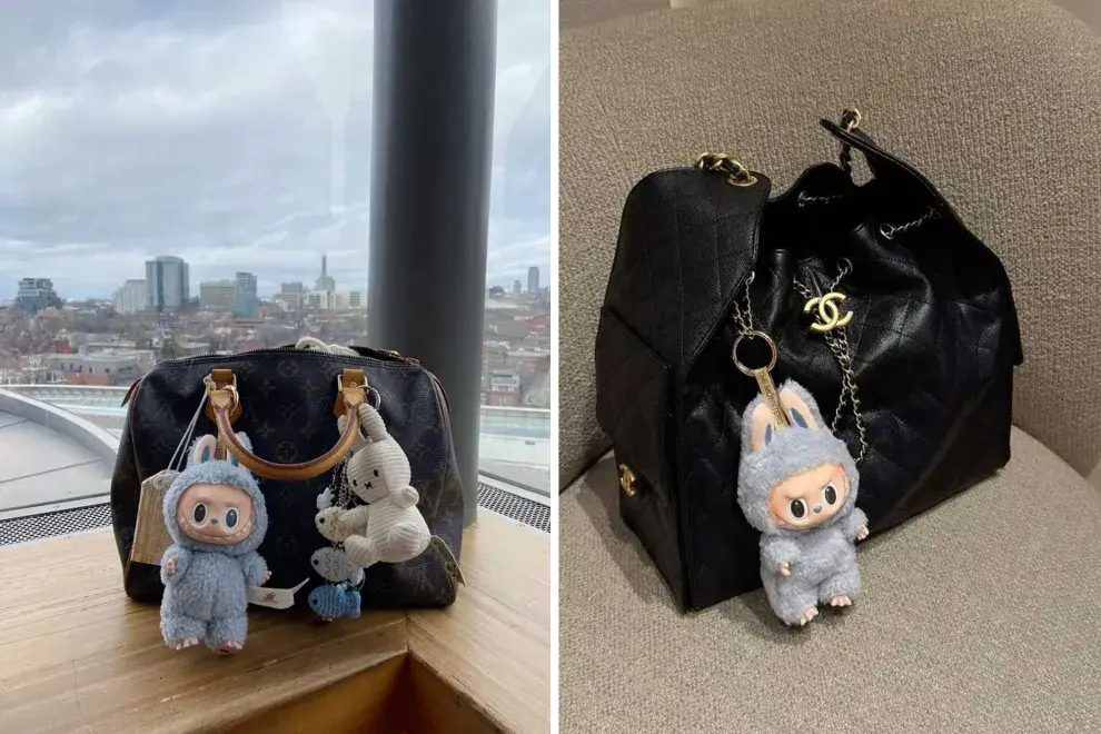 Los labubu ahora desembarcaron en el mundo de las carteras de lujo
