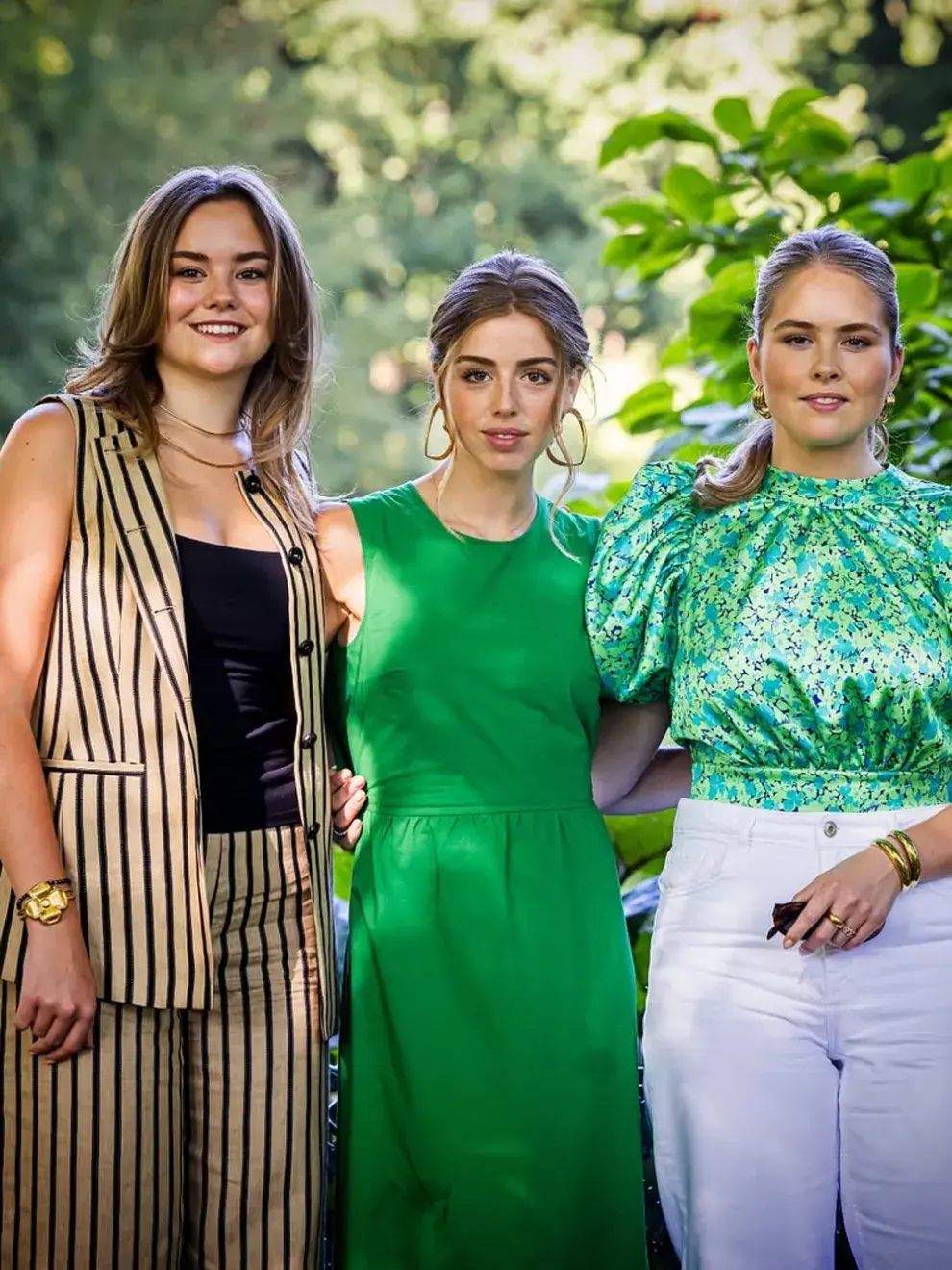 Las tres hermanas se reencontraron para la sesión de fotos familiar