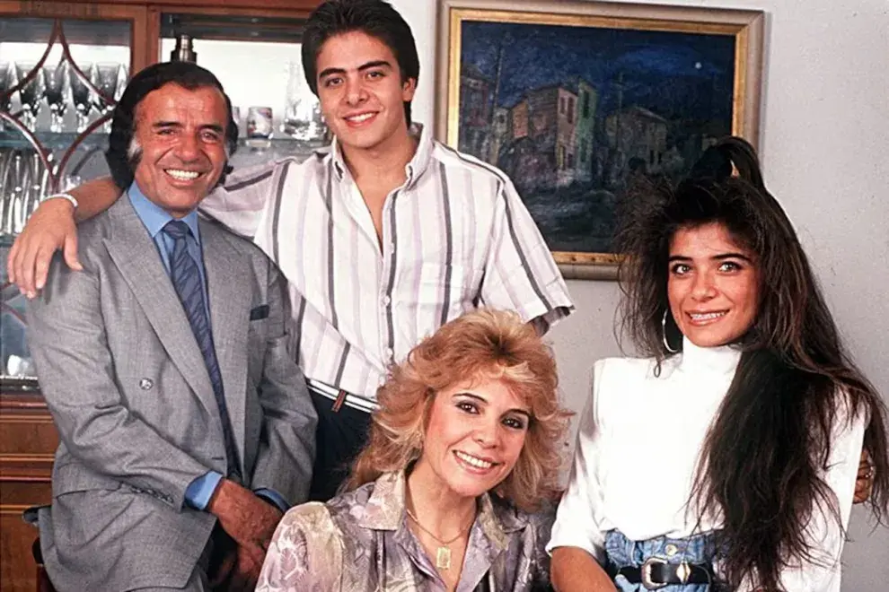 Foto de la familia de Carlos Menem.