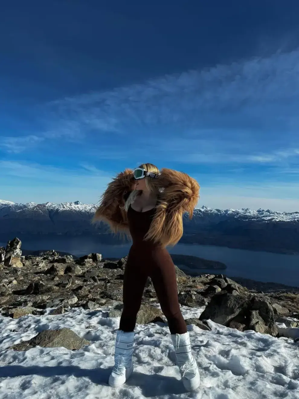 Pampita, Wanda y La China las lucieron en la Patagonia