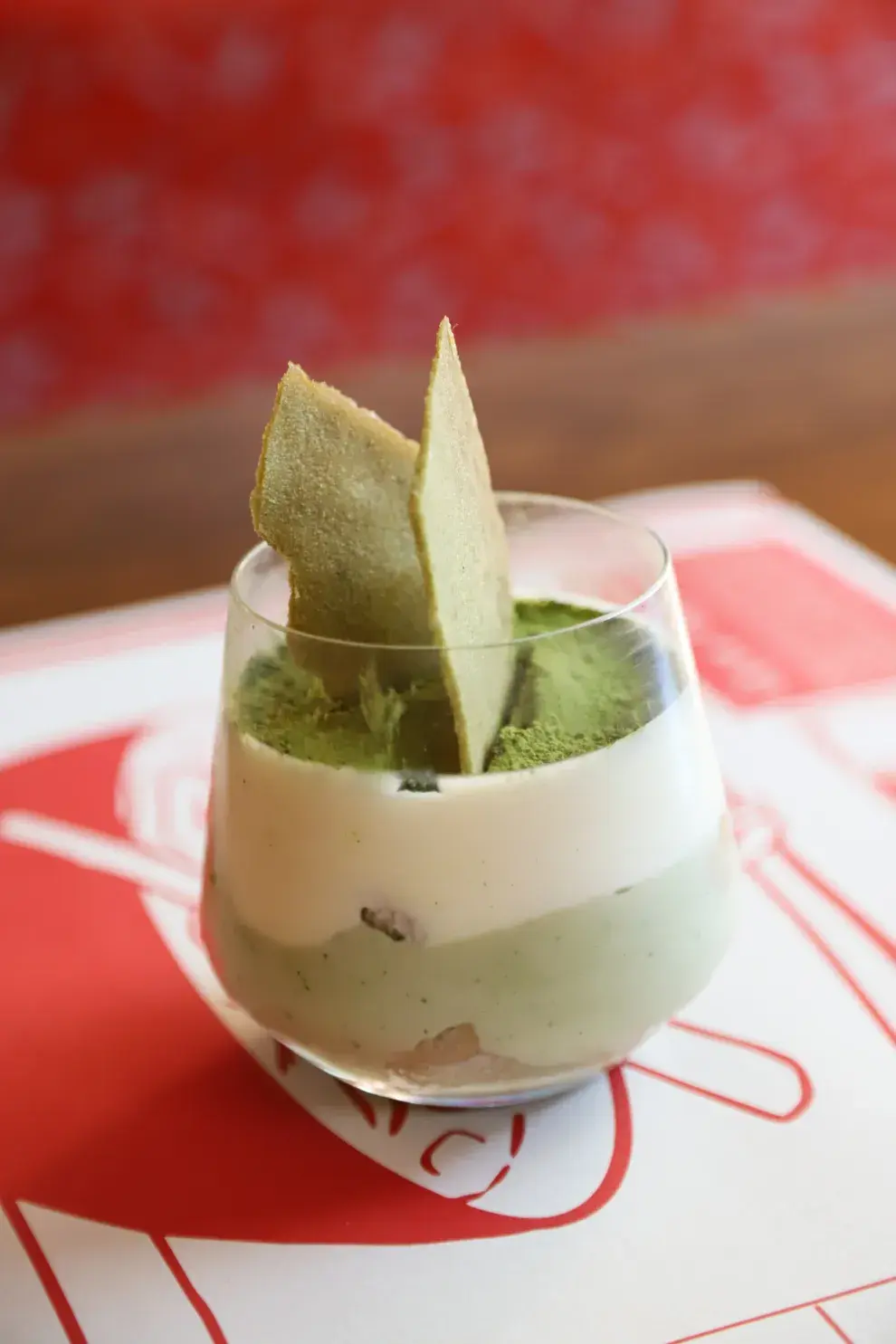 El tiramisú de matcha,