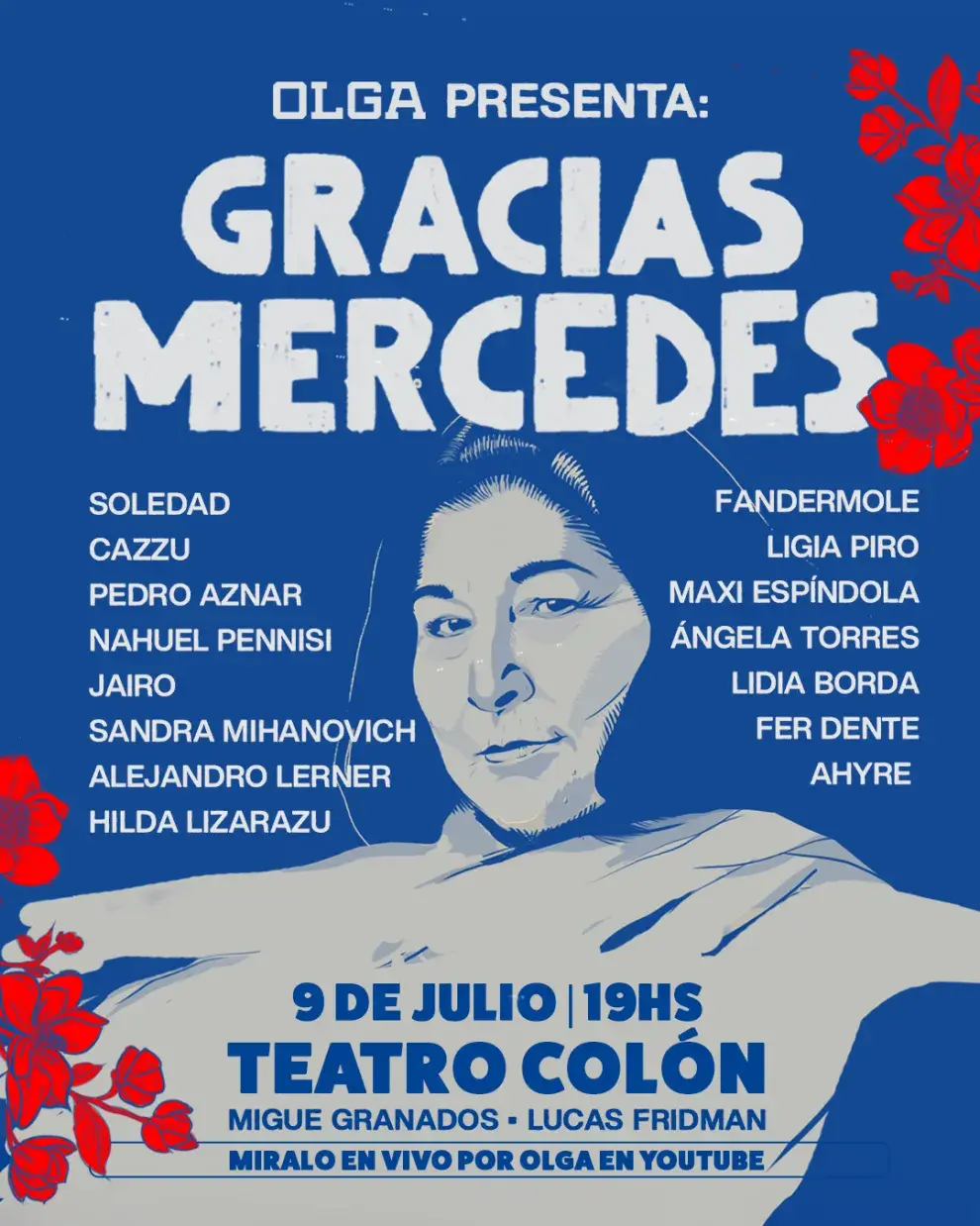 Póster del Mercedes Sosa Day