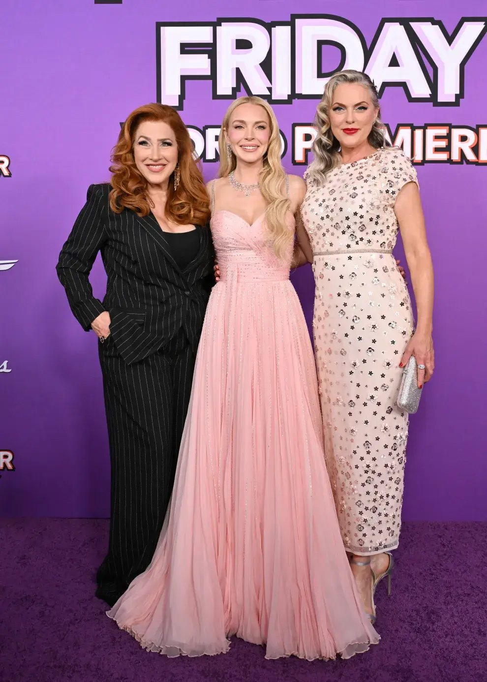Foto de Lisa Ann Walter, Lindsay Lohan y Elaine Hendrix en la premiere de Otro viernes de locos.