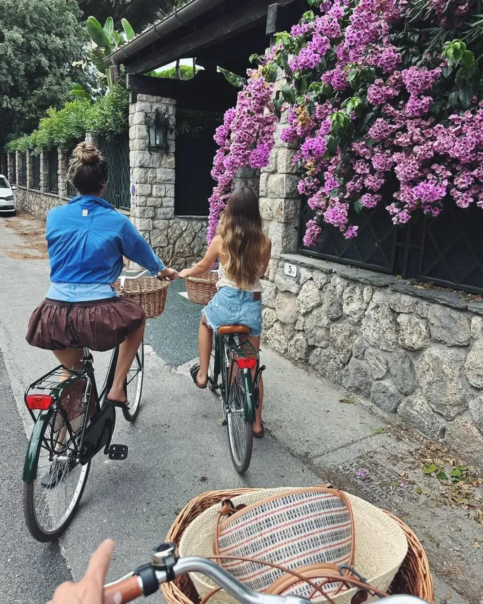 Foto de las vacaciones de Juliana Awada en Italia.