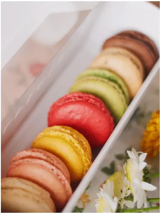 Macarones, otra de las opciones ricas para disfrutar en el feria.