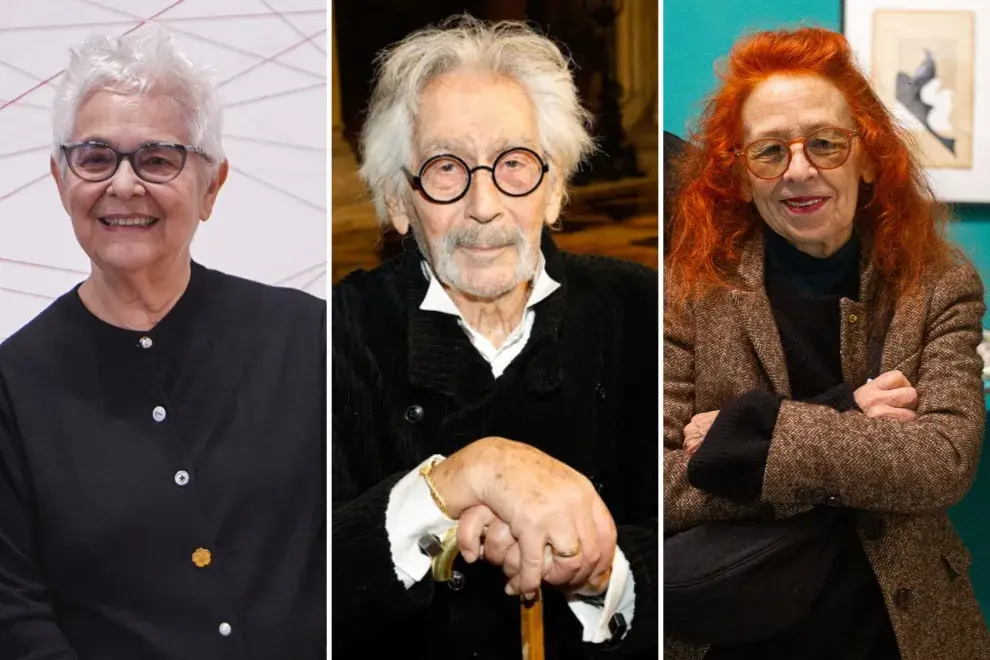 Liliana Porter (84), Alerto Churba (92) y Delia Cancela (85).