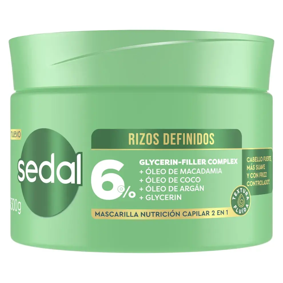 Rizos Definidos de Sedal: es una mascarilla nutritiva que además podes usar como crema para peinar.