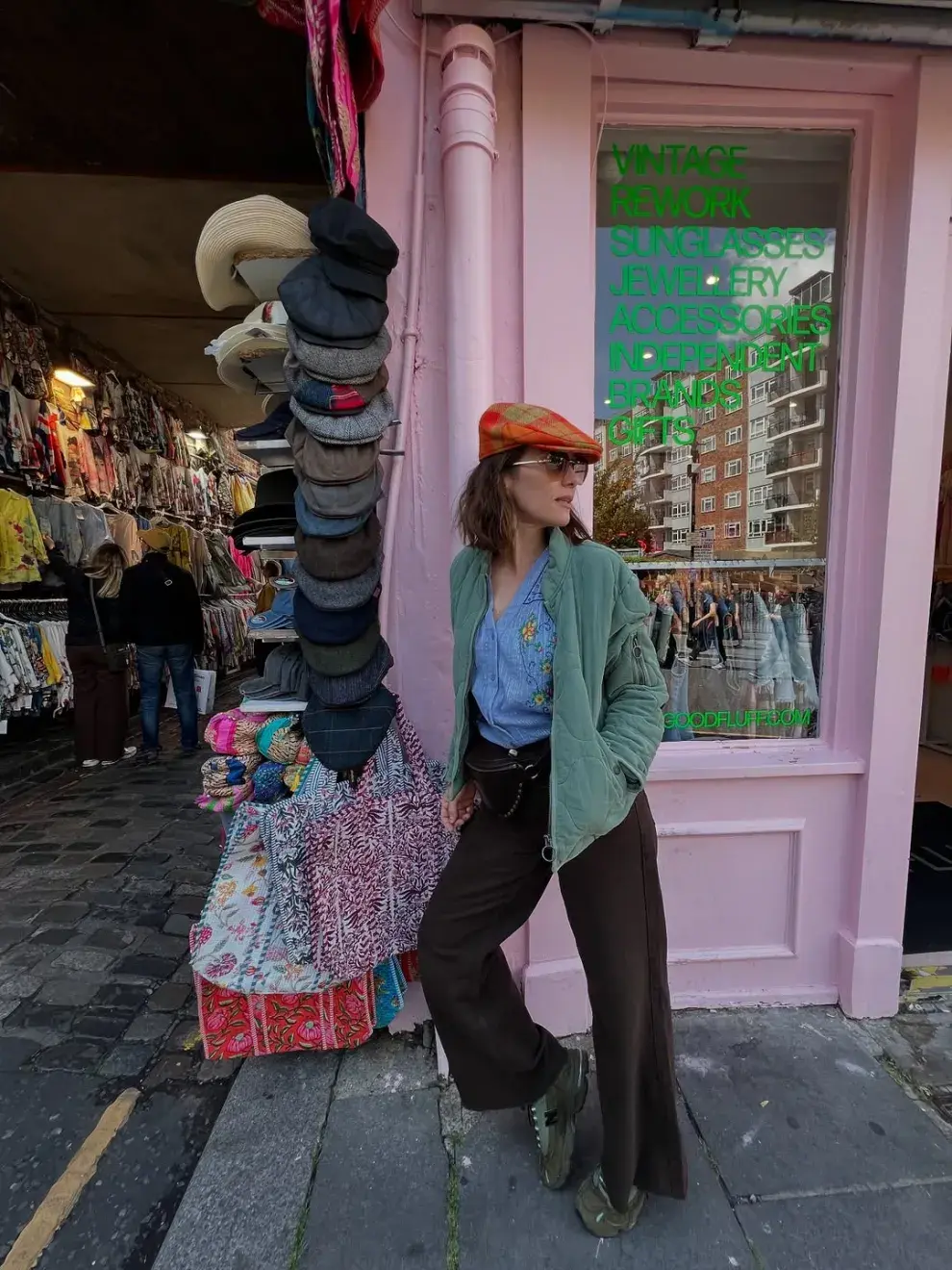 Vintage viajero: el look tendencia de Natalia Oreiro en Londres.