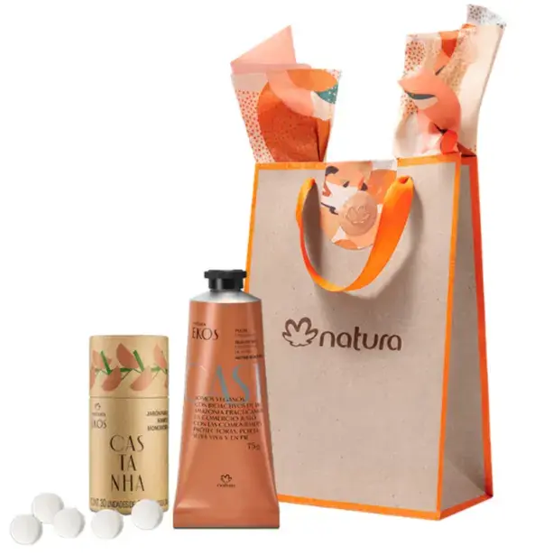 Pulpa para manos + Jabón Monodosis de castañas para manos (NATURA $ 22.069)