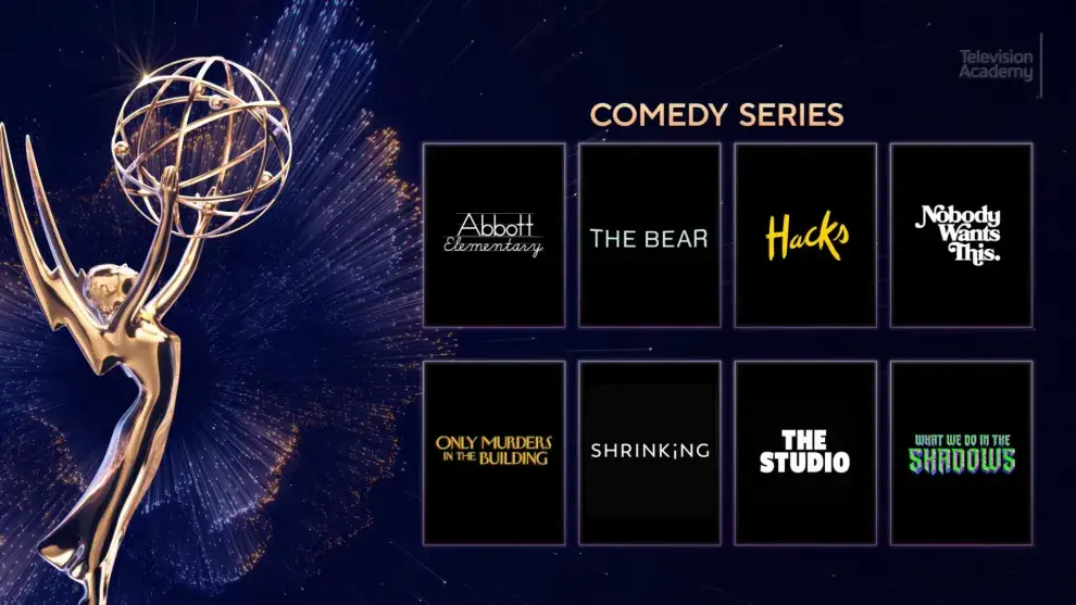 Las series de comedia nominadas a los Emmy 2025.