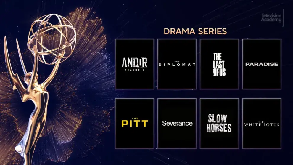 Las series dramáticas nominadas al Emmy 2025.