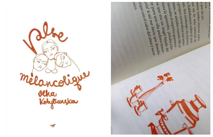 Valse mélancolique, de Olha Kobylianska, con traducción e ilustraciones de Valeria Zuzuk (Caballo Negro Editora)