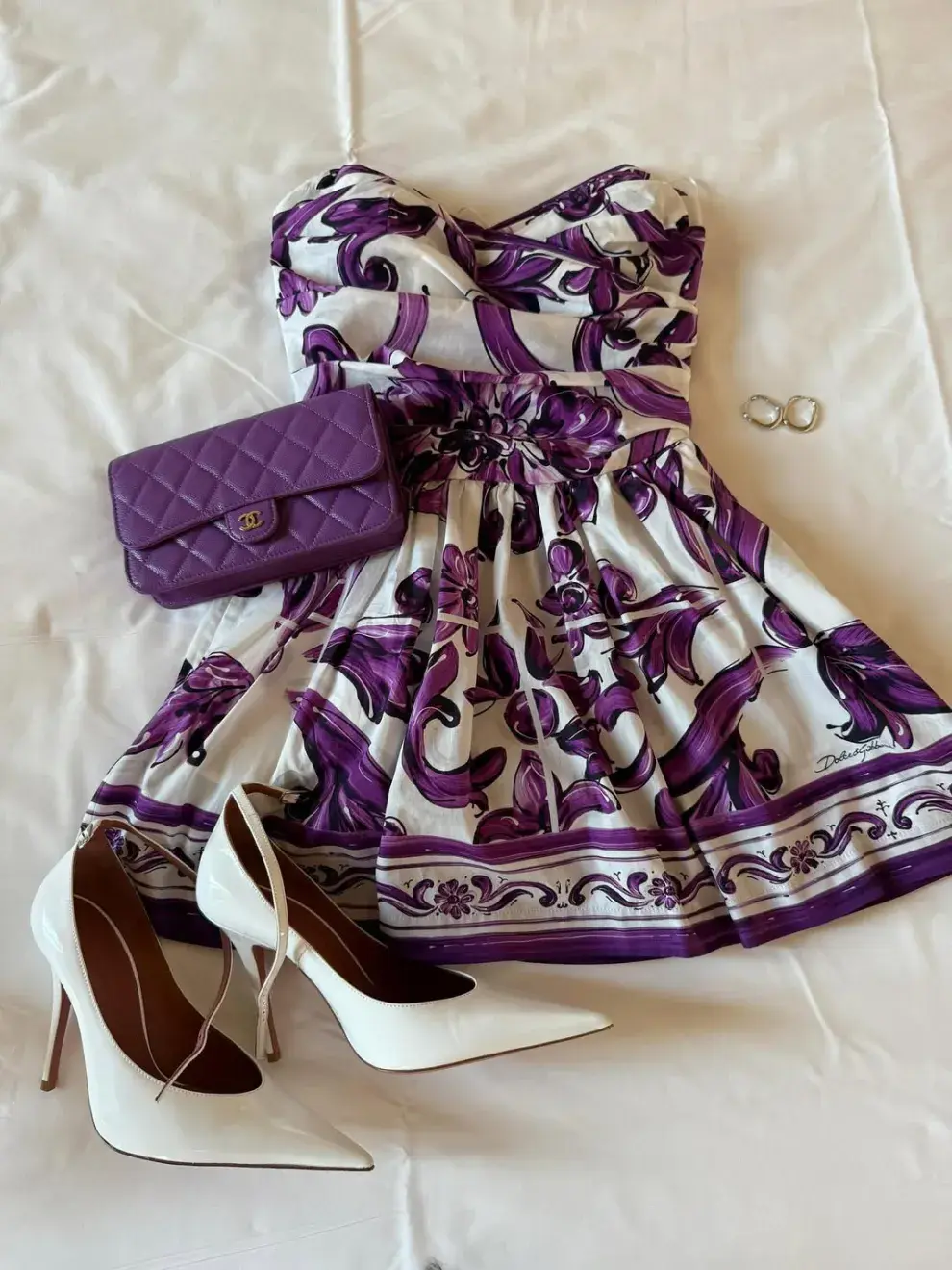 Imagen vestido de Dolce & Gabanna que usó Antonela Roccuzzo.