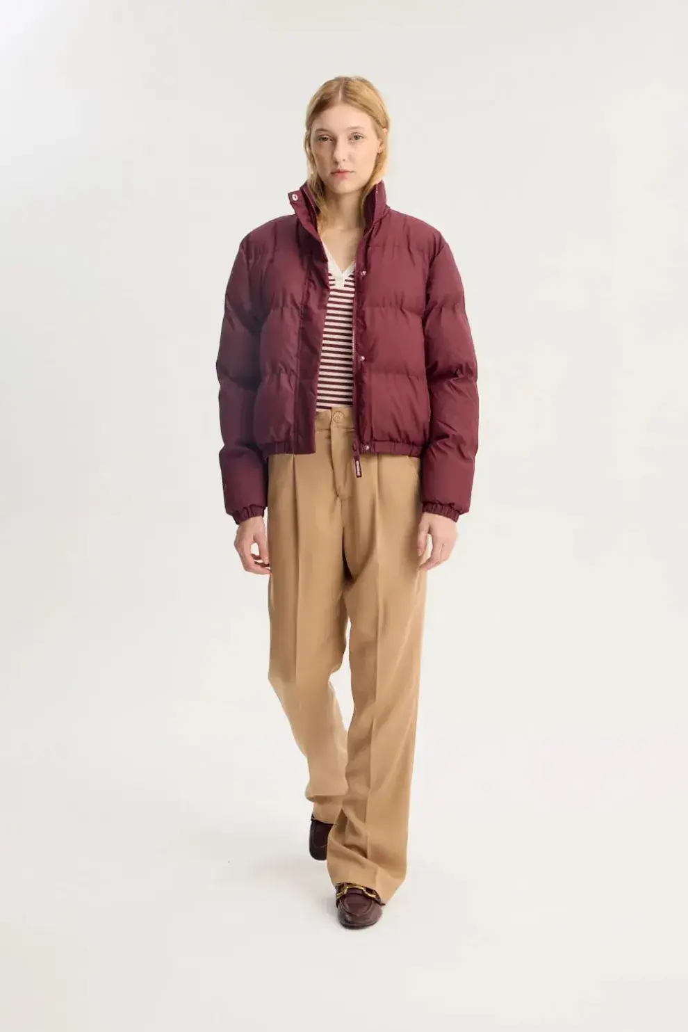 El color borgoña es uno de los tonos del invierno (PORTSAID $125.950)