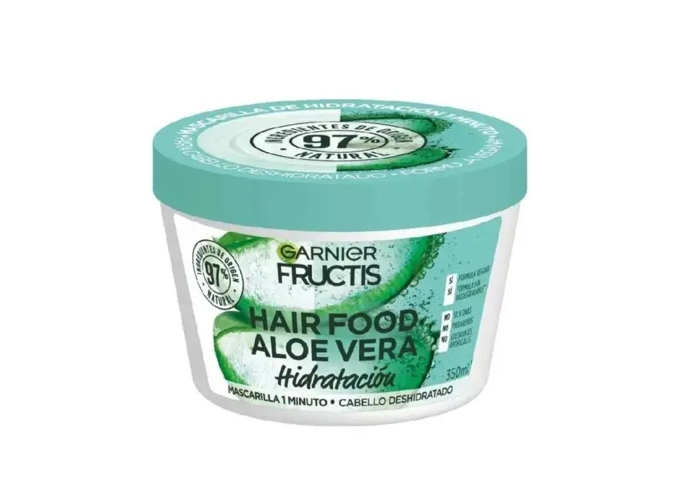 Mascarilla Hair Food Fructis de Garnier: podes usarla como crema de tratamiento, como acondicionador y como crema para peinar.