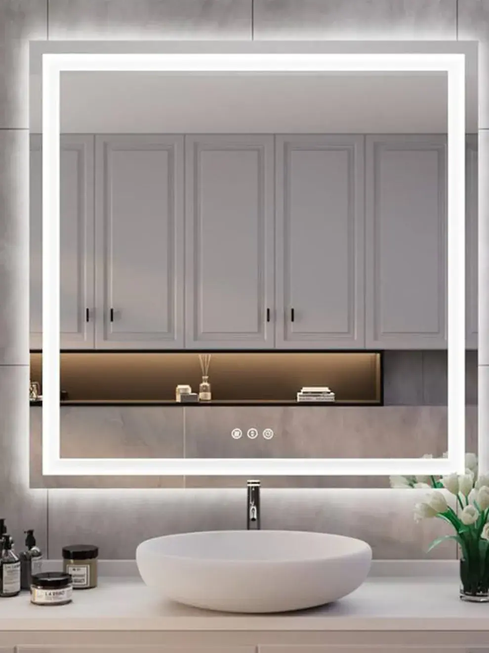 Espejos con luces Led una manera de sumar luz a tu baño