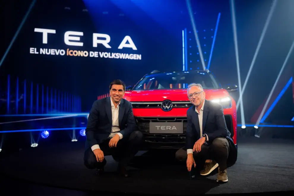 Marcellus Puig, presidente y CEO de Volkswagen Group Argentina, junto a Martin Massimino, director Comercial de Volkswagen.