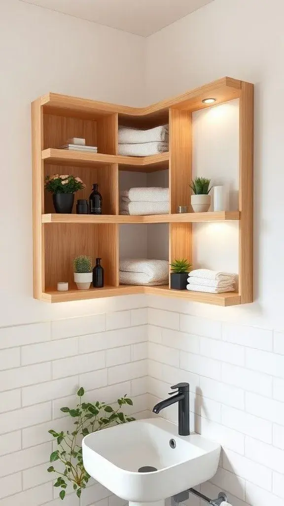 Vanitorys y muebles de guardado originales para baños pequeños