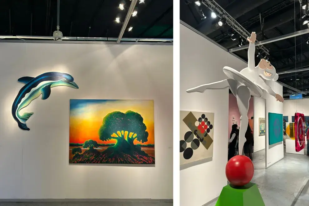 Nicolás García Uriburu está en MC Galería. En el espacio de Calcaterra también se pueden ver a las típicas monas de Giménez.