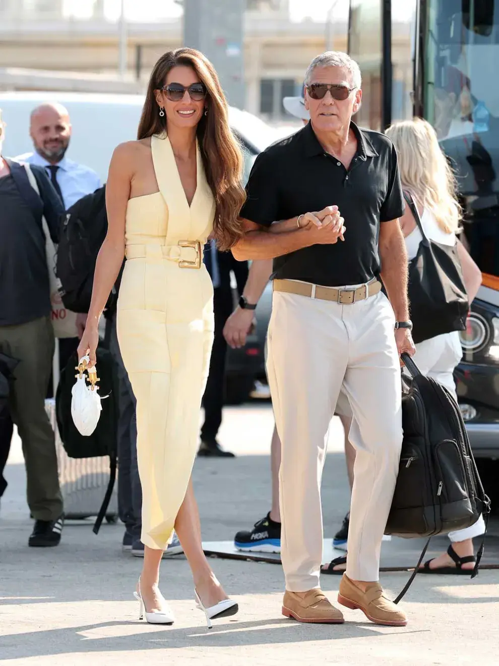 Amal eligió una pieza sublime de Balmain Resort 2026