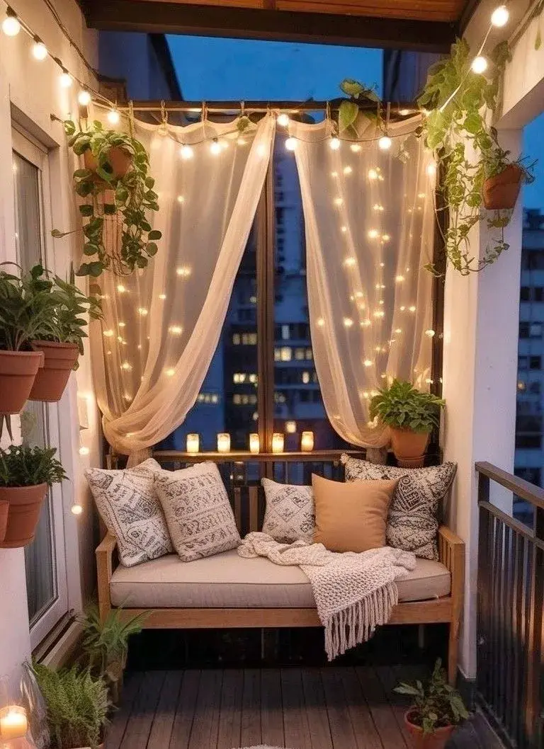 Ideas baratas y fáciles de hacer para darle estilo a los balcones chicos.