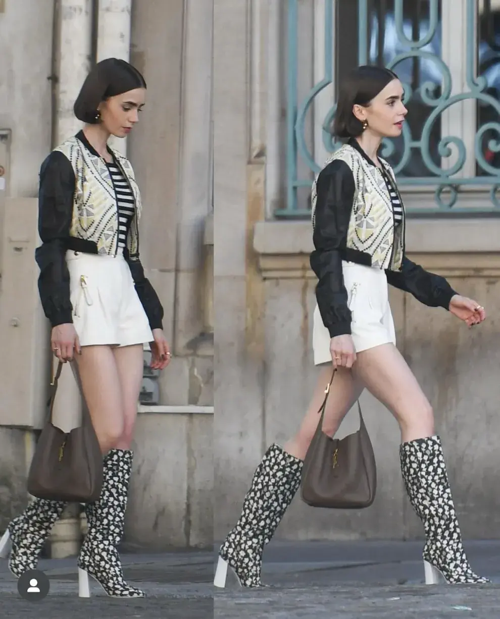 Lily Collins se encuentra rodando la quinta temporada de Emily in Paris