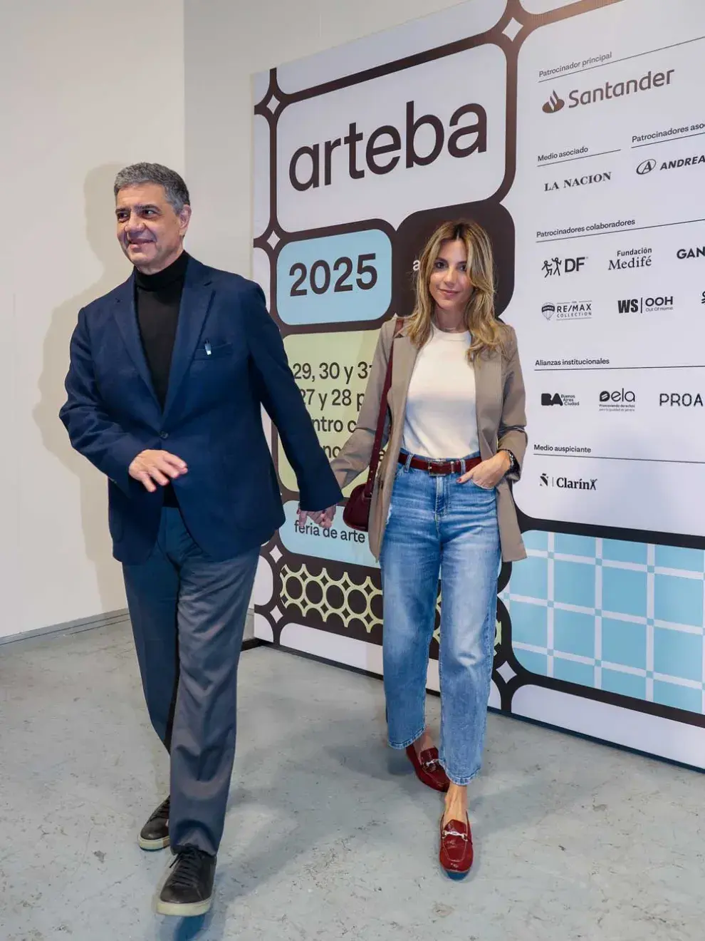 El Jefe de Gobierno Porteño, jorge Macri y Belén Ludueña