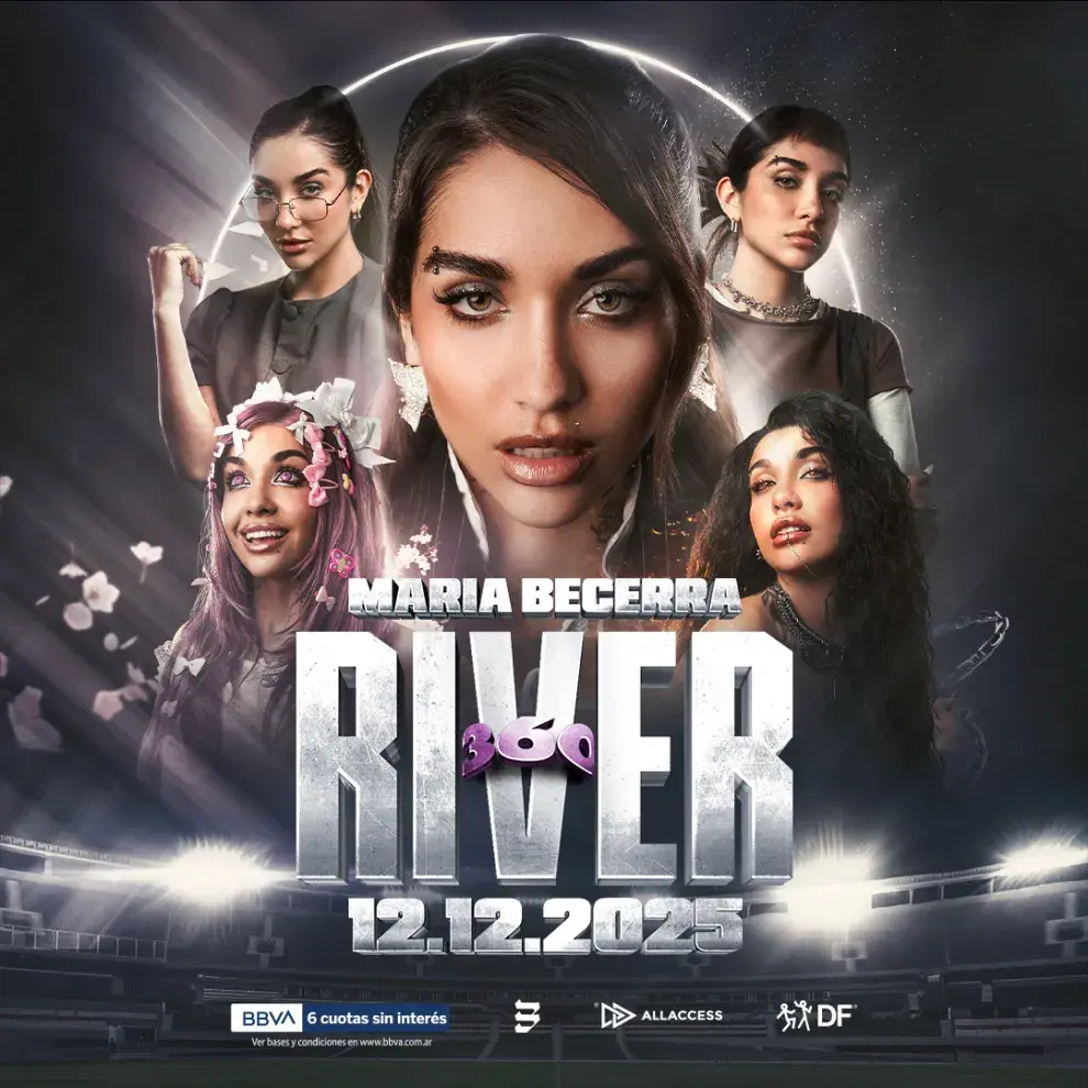 María Becerra en River 2025.