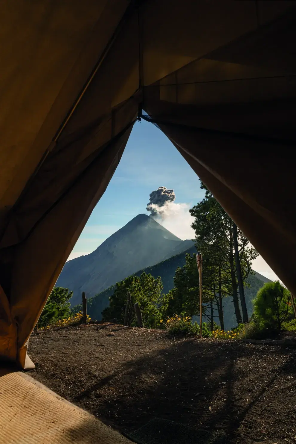 Volcán de Fuego en Guatemala