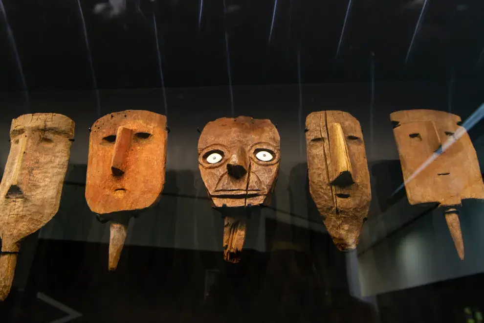 Piezas del museo de Pachacamac.